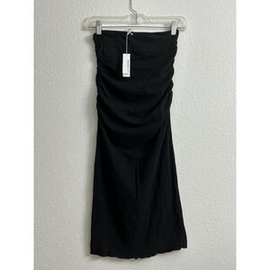James Perse Strapless Mini Dress Black Women’s Size 1 NWT